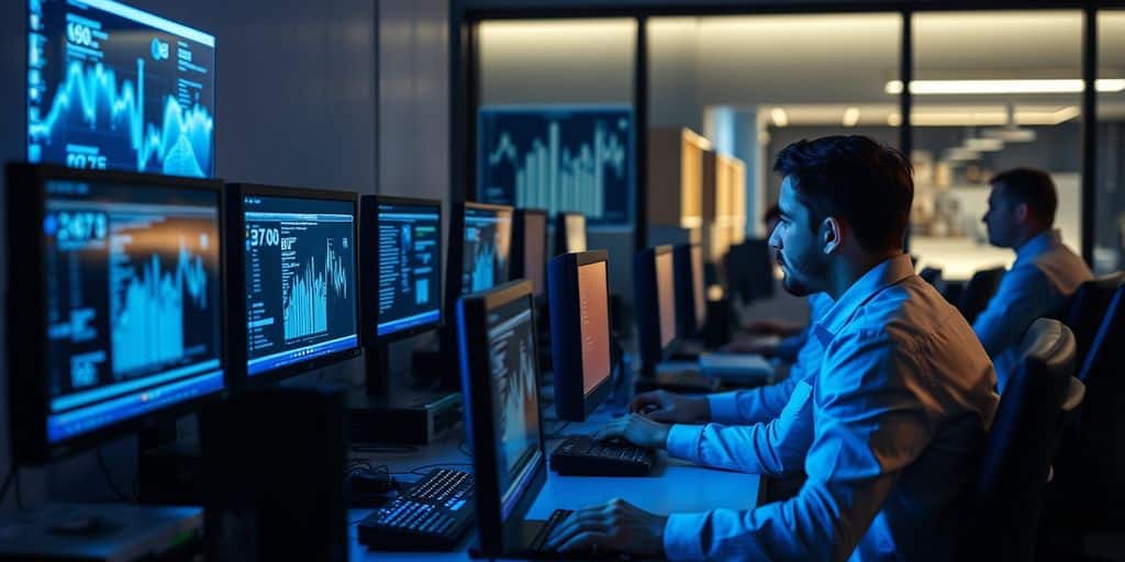 Empleados de pyme en transformación digital.